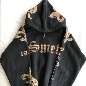 Men’s SMET Hoodie black/gold Size XL